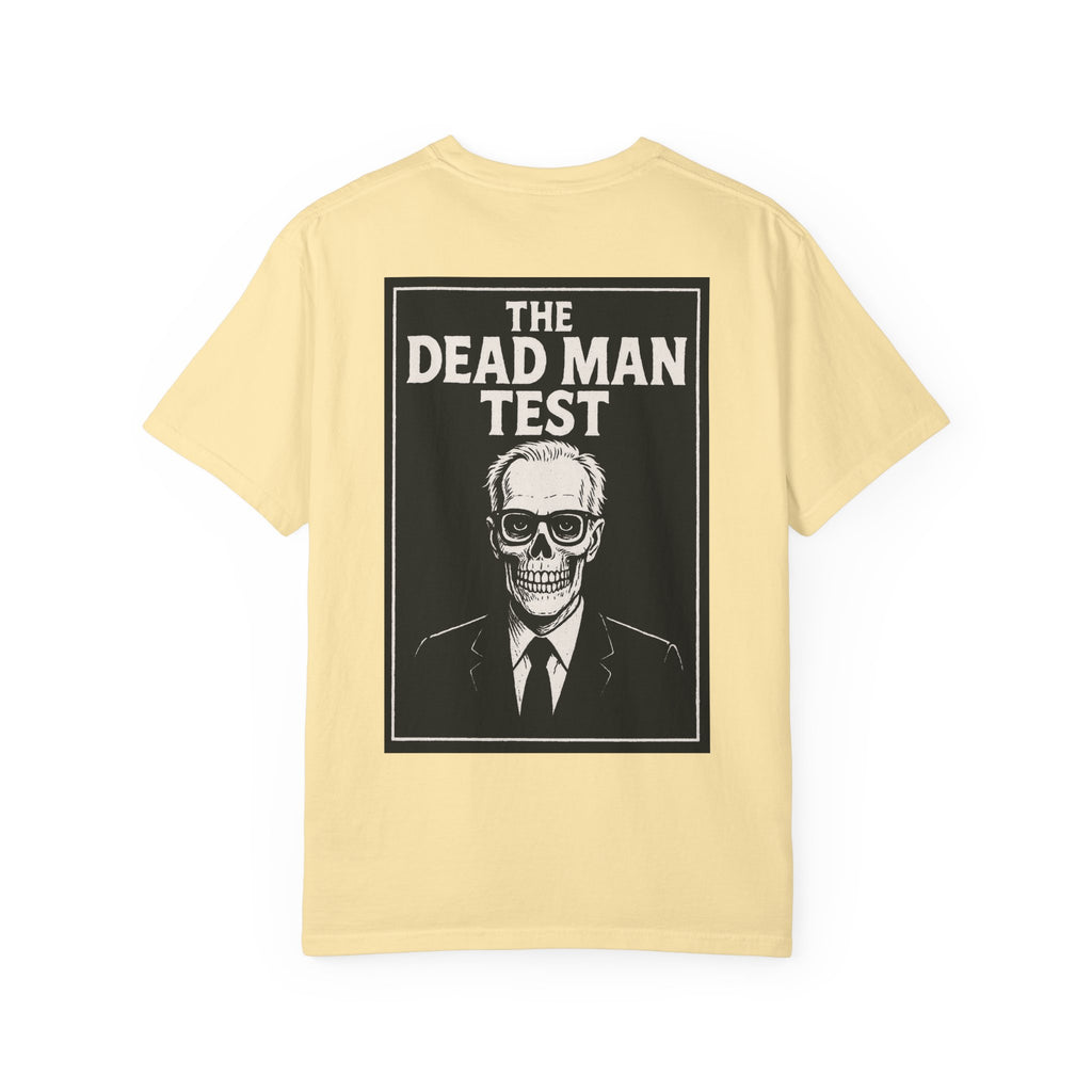 The Dead Man Test Tee (black logos)