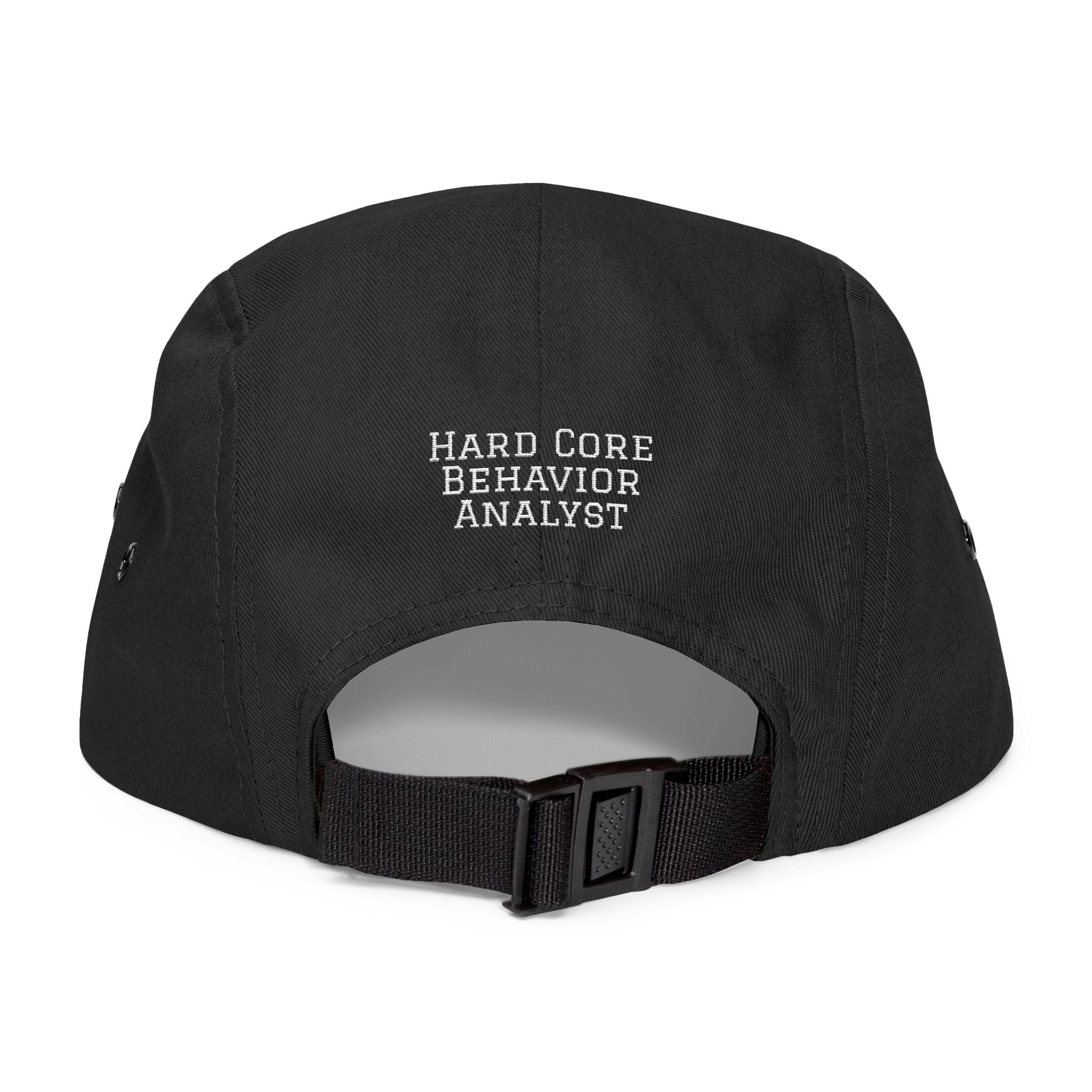 Embroidered Hard Core Behavior Analyst 5 Panel Cap