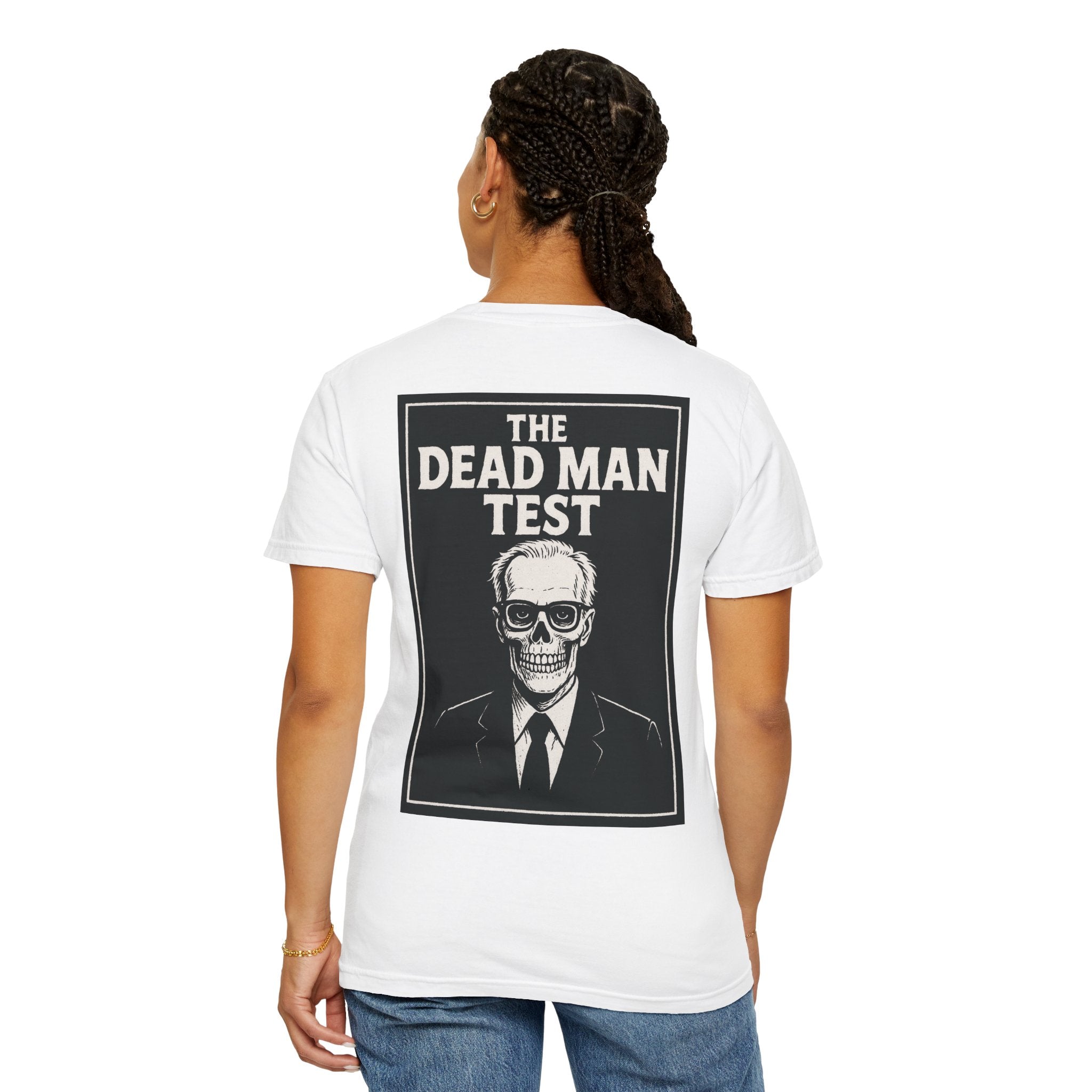 The Dead Man Test Tee (black logos)
