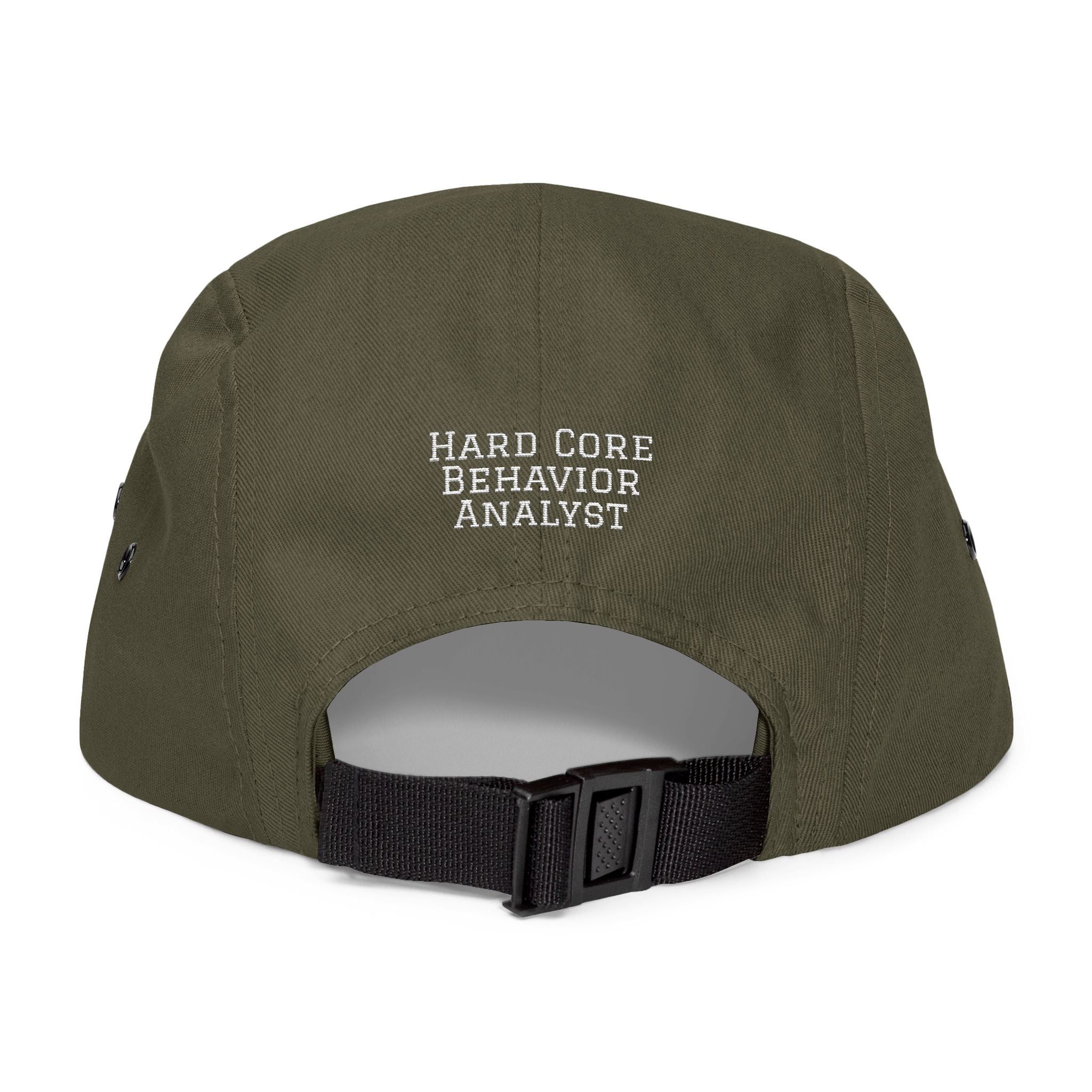 Embroidered Hard Core Behavior Analyst 5 Panel Cap