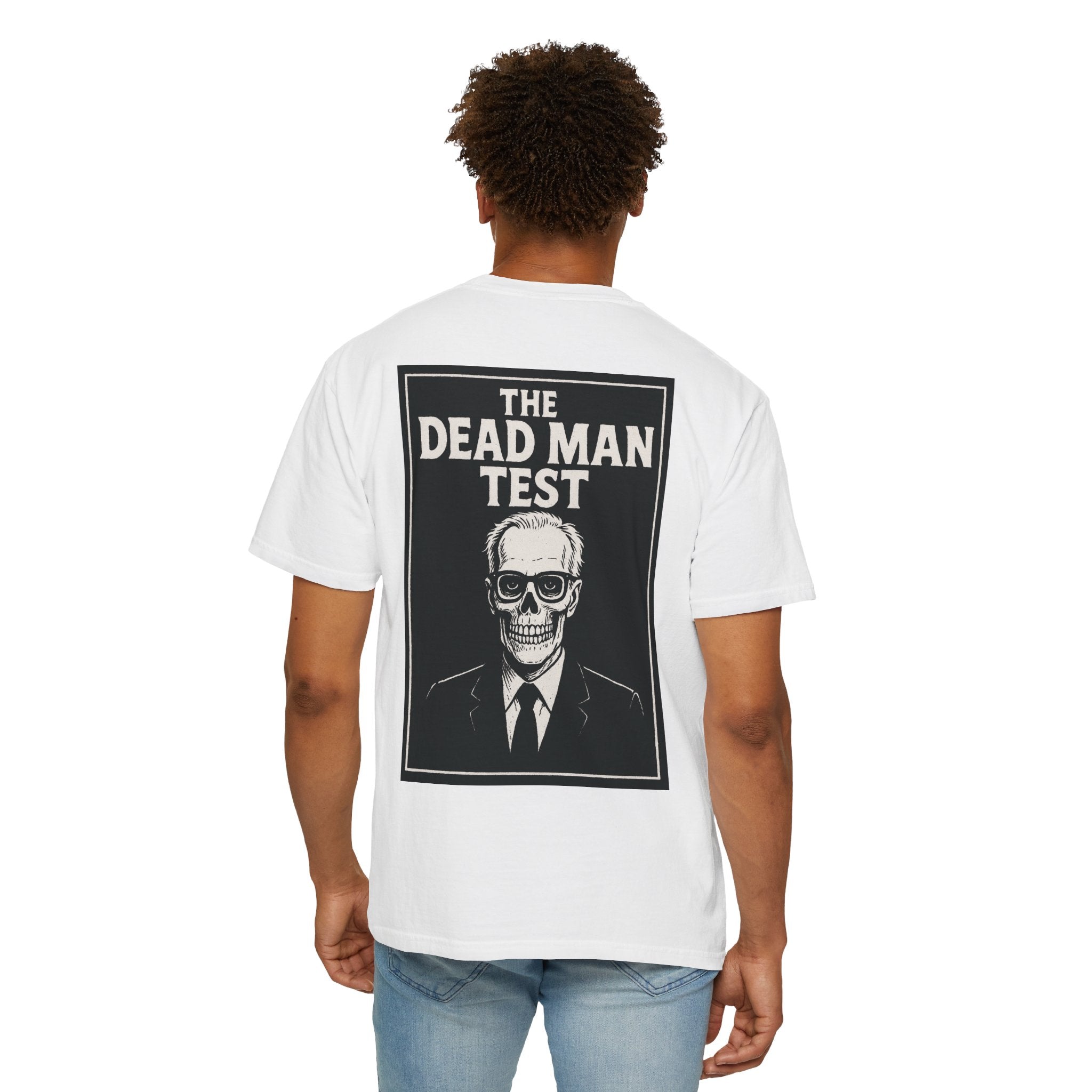 The Dead Man Test Tee (black logos)