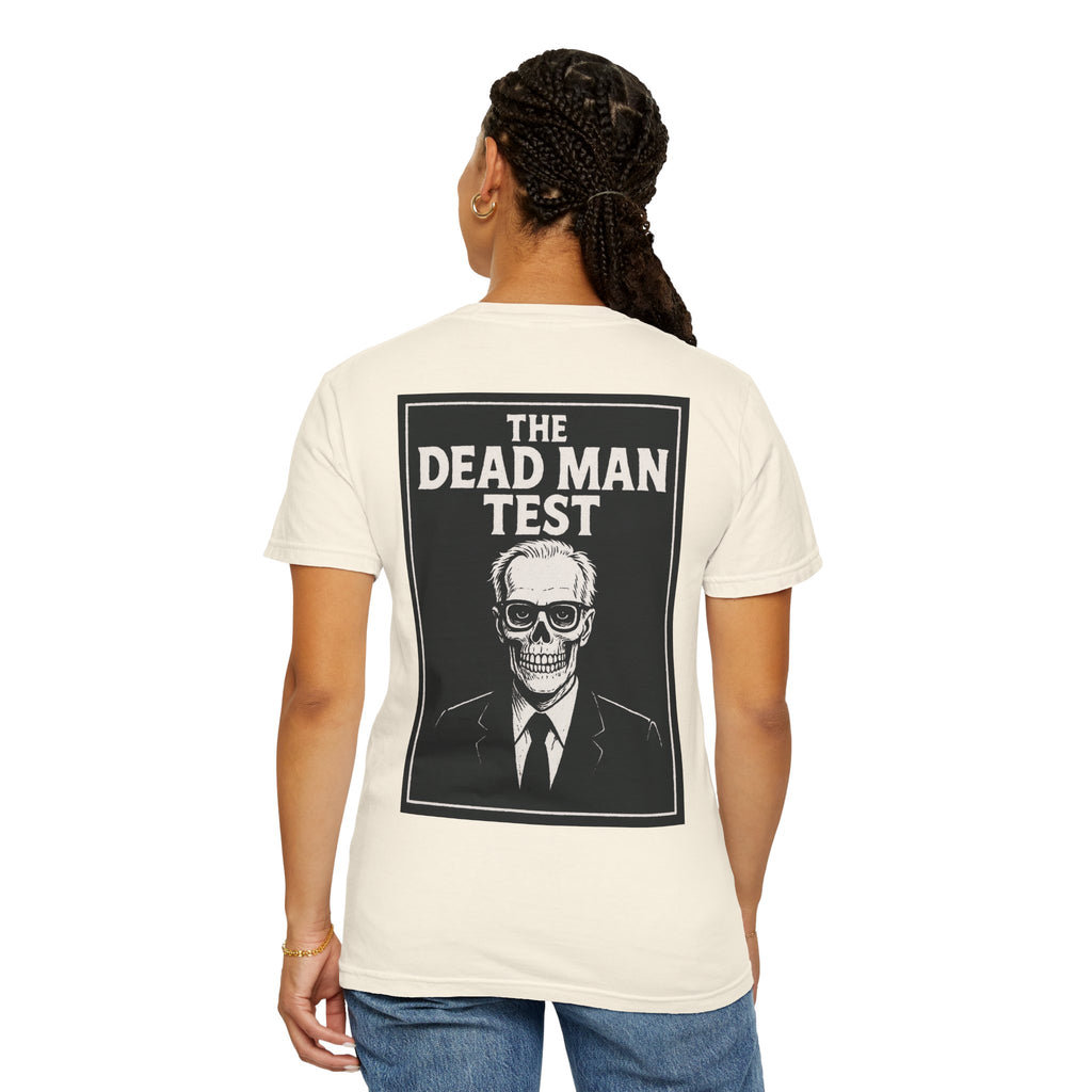 The Dead Man Test Tee (black logos)