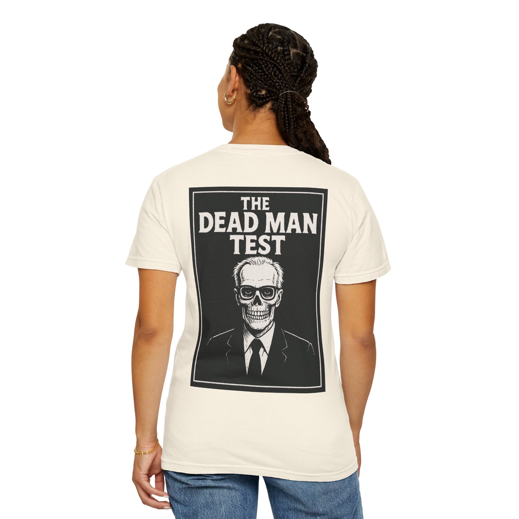 The Dead Man Test Tee (black logos)