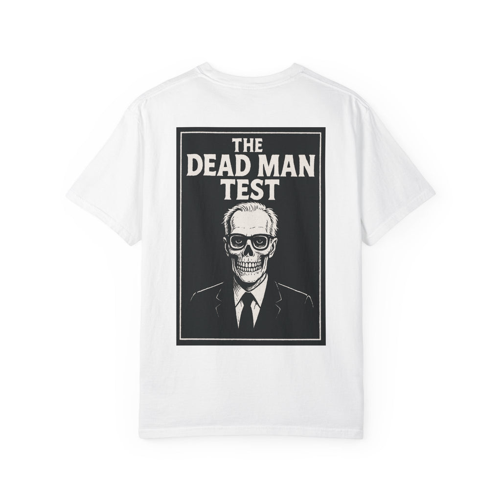 The Dead Man Test Tee (black logos)