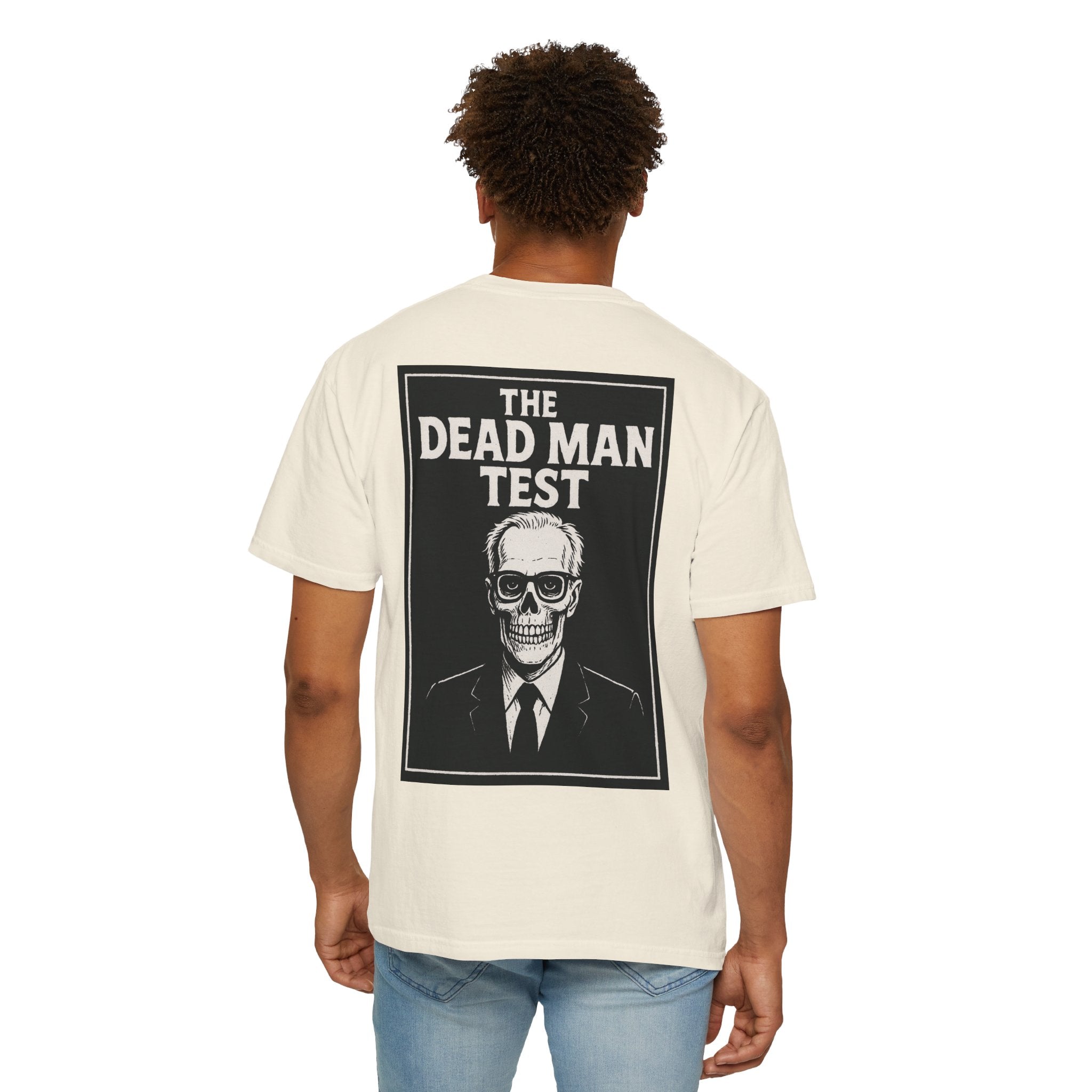 The Dead Man Test Tee (black logos)