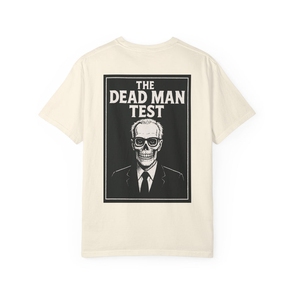 The Dead Man Test Tee (black logos)