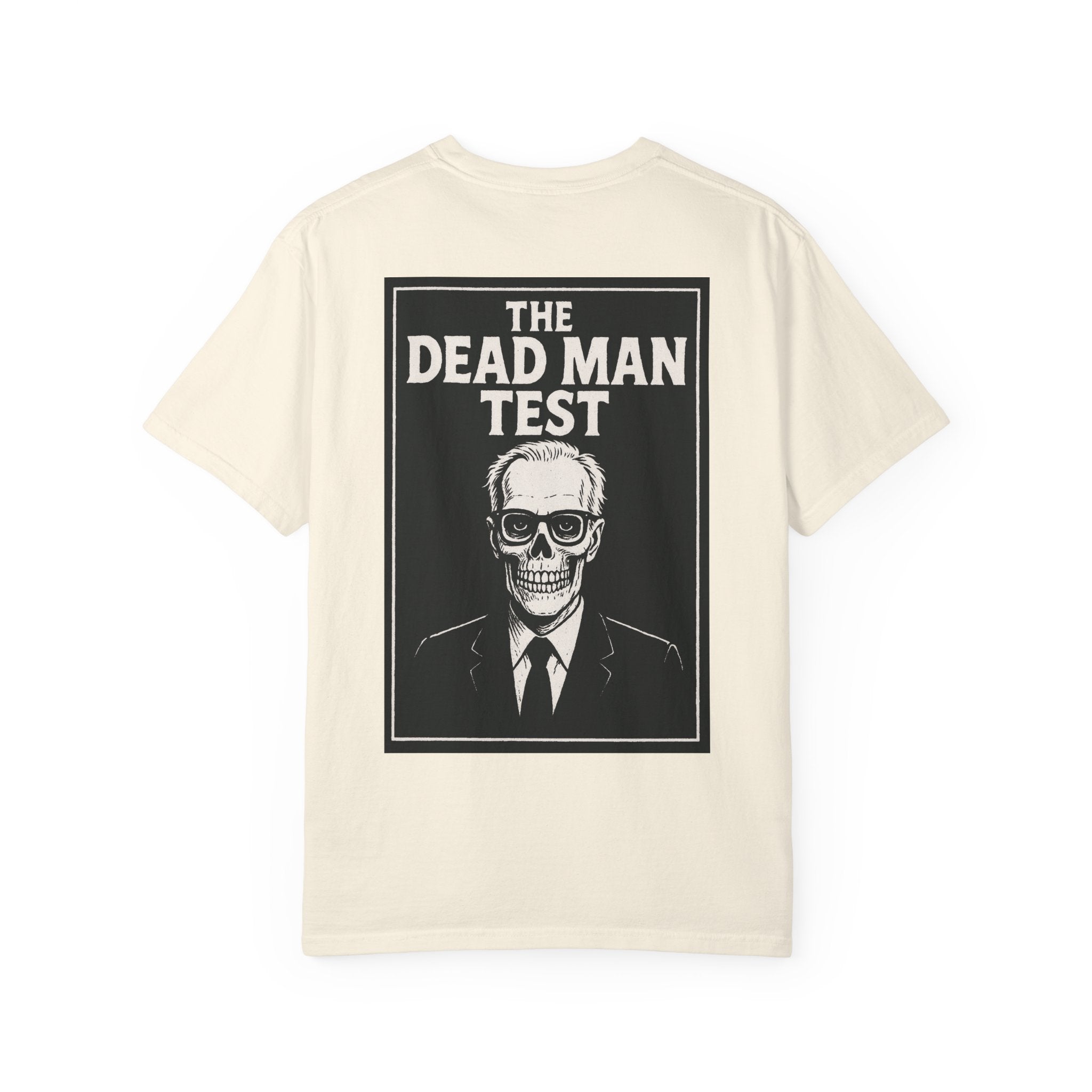 The Dead Man Test Tee (black logos)