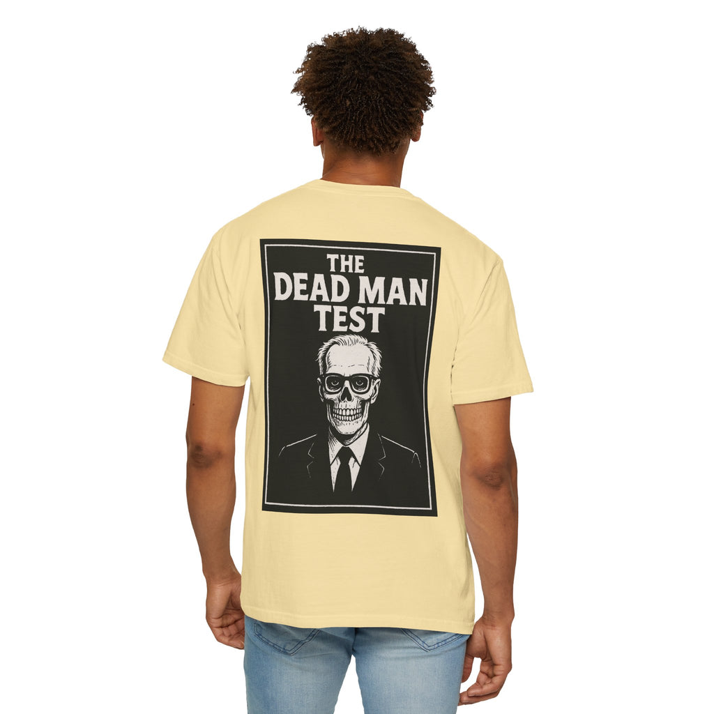 The Dead Man Test Tee (black logos)